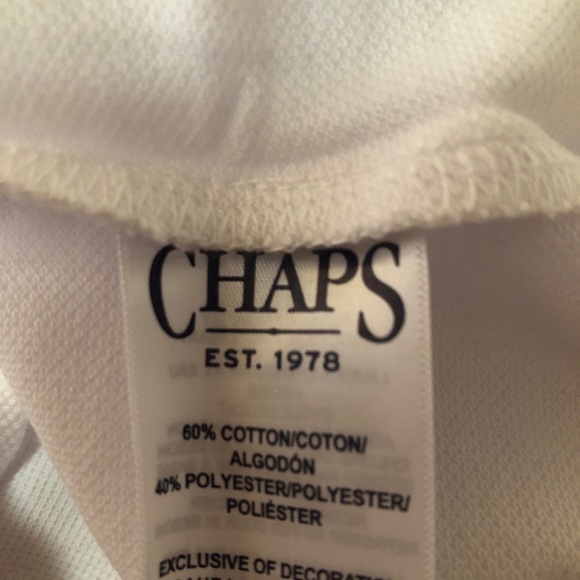 CHAPS Womens Sleeveless Polo Shirt Size XL White New - Picture 6 of 8